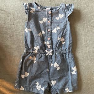 Carters Girl Jean Romper